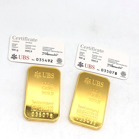 UBSインゴット100g×2　その他貴金属類